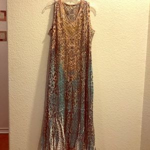 Reba dress with slip liner  like new size L